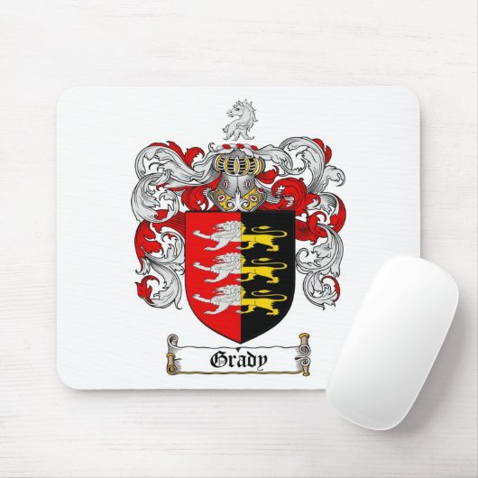 GRADYの家紋- GRADYの紋章付き外衣 マウスパッド (マウス)