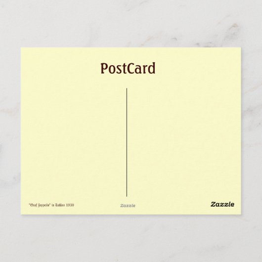 Graf ZeppelinタリンVol.2 ポストカード (裏面)