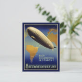 Graf Zeppelin Vintageポスター復元 ポストカード (スタンド正面)