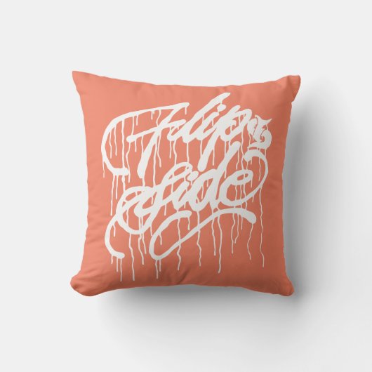 GRAFFIT DRIPPING PAINT クッション (正面)