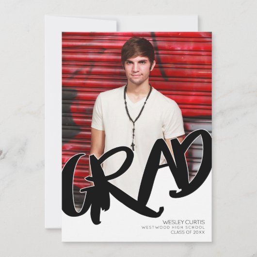 Graffitiの卒モダン業発表 招待状 (正面)