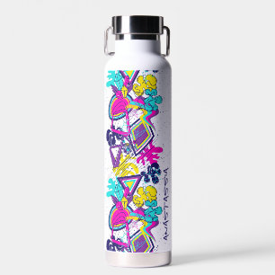 Graffiti抽象芸術カラフルパターン(NAME) ウォーターボトル