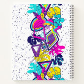 Graffiti抽象芸術カラフルパターン(NAME) ノートブック (裏面)