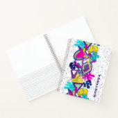 Graffiti抽象芸術カラフルパターン(NAME) ノートブック (内部)