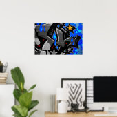 Graffiti 3 wapcn ポスター (ホームオフィス)