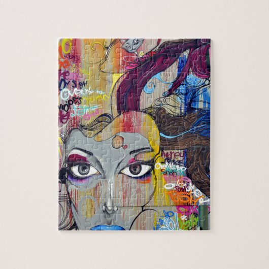 graffiti-508272グラフィティ壁画通り絵画アート ジグソーパズル (縦)
