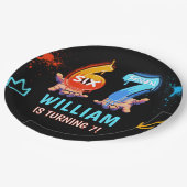 Graffiti 6 7 Meme Trend Six Seven Birthday Party ペーパープレート (アングル)