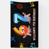 Graffiti 6 7 Meme Trend Six Seven Birthday Party 横断幕 (縦)