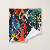 Graffiti Art バスタオルセット (ウォッシュタオル)