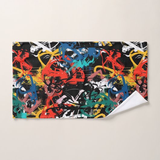Graffiti Art バスタオルセット (ハンドタオル)