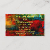 Graffiti Artist in 絵を描 Business Card 名刺 (裏面)