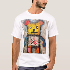 Graffiti Bear Brushstroke painting art  Tシャツ