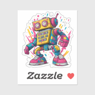 Graffiti Bot – 落書き風ロボットステッカー シール