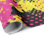 Graffiti bright psychedelic seamless pattern illus ラッピングペーパー (ロールコーナー)