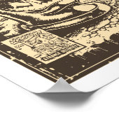 Graffiti - CANZILLA - Retro SciFi Monster Comic ポスター (角)