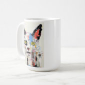 Graffiti Cat Urban Cool Feline コーヒーマグカップ (正面左)
