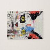 Graffiti Cat Urban Cool Feline ジグソーパズル (横)