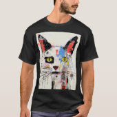 Graffiti Cat Urban Cool Feline Tシャツ (正面)