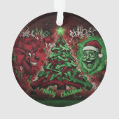 Graffiti Christmas Acrylic Ornament オーナメント (裏面)