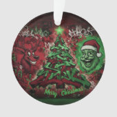 Graffiti Christmas Acrylic Ornament オーナメント (正面)