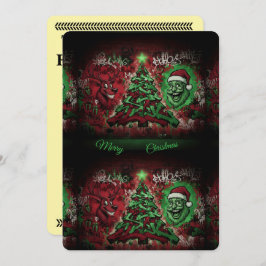 Graffiti Christmas Card 5x7 Matte シーズンカード