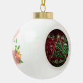 Graffiti Christmas Ceramic Ball Ornament セラミックボールオーナメント (左)