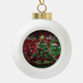 Graffiti Christmas Ceramic Ball Ornament セラミックボールオーナメント (正面)