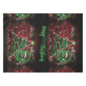 Graffiti Christmas Cotton Tablecloth 52x70 テーブルクロス (正面(横))