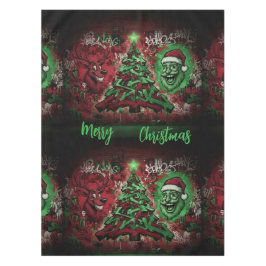 Graffiti Christmas Cotton Tablecloth 52x70 テーブルクロス