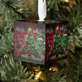 Graffiti Christmas Cube Ornament キューブオーナメント