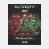 Graffiti Christmas Fleece Blanket 50x60 フリースブランケット (正面)