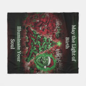 Graffiti Christmas Fleece Blanket 50x60 フリースブランケット (正面(横))
