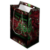 Graffiti Christmas Gift Bag Medium ミディアムペーパーバッグ (正面アングル)