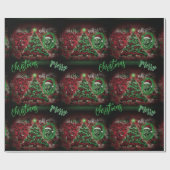 Graffiti Christmas Matte Wrapping Paper ラッピングペーパー (フラット)