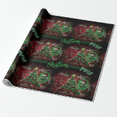 Graffiti Christmas Matte Wrapping Paper ラッピングペーパー (アンロールド)