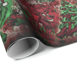 Graffiti Christmas Matte Wrapping Paper ラッピングペーパー