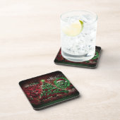 Graffiti Christmas Plastic Coasters Set 6 コースター (右側)