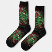 Graffiti Christmas Sustainable Premium Socks ソックス (左)