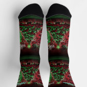 Graffiti Christmas Sustainable Premium Socks ソックス (上部)