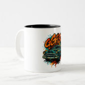 Graffiti Classic Car Mug ツートーンマグカップ (正面左)