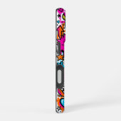 Graffiti Collage Pattern Phone Case iPhone 16 16ケース (右側面)