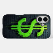Graffiti Dollar Sign – Urban Money Art Phone Case Case-Mate iPhoneケース (裏面 (横))