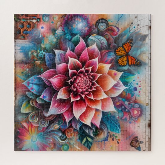 Graffiti Flower ジグソーパズル (横)