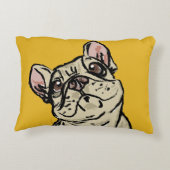 Graffiti French bulldog アクセントクッション (裏面)