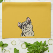 Graffiti French bulldog キッチンタオル (折り畳み)