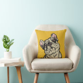 Graffiti French bulldog クッション (椅子)