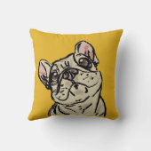 Graffiti French bulldog クッション (裏面)