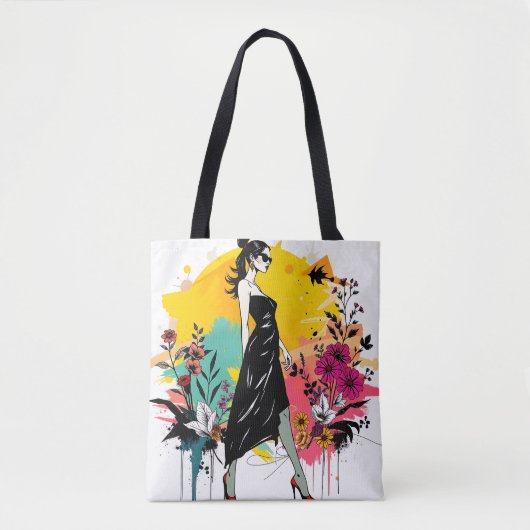 Graffiti Garden Muse リソグラフ両面トート🎨🌿 トートバッグ (正面)