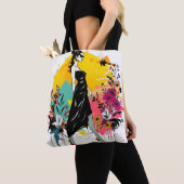 Graffiti Garden Muse リソグラフ両面トート🎨🌿 トートバッグ (クローズアップ)