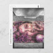 Graffiti Girl, Shoreditch London ポストカード (正面/裏面)